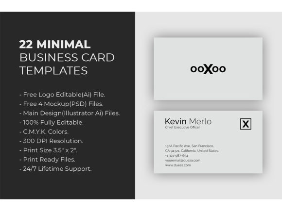 22 Minimal Business Card Templates