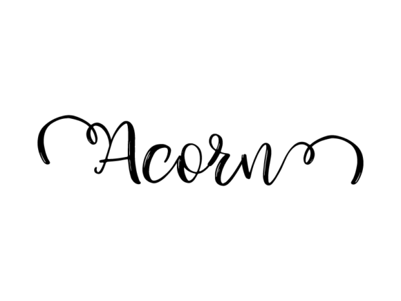 Acorn Lettering: Hand-Drawn Vector Monochrome Graphic Lettering for Real Creative Work