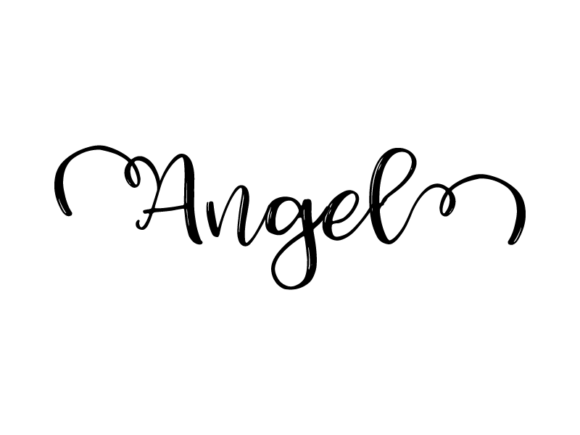 Angel Lettering: Hand-Drawn Vector Charm