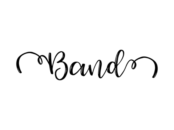 Band Lettering & Hand-Drawn Vector Monochrome Graphics: Your Versatile Creative Toolkit