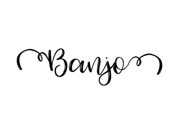 Banjo Lettering: The Versatile Hand-Drawn Vector Font for Creative Expression