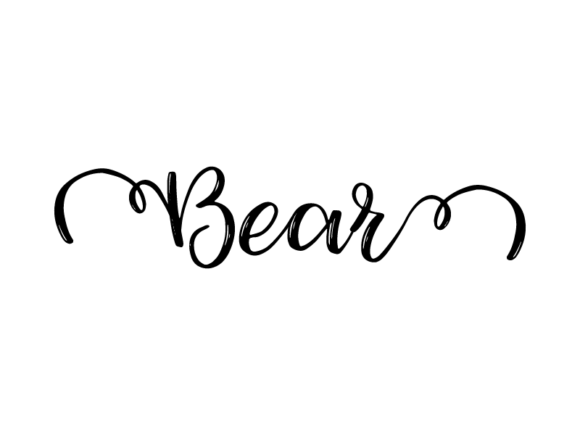 Bear Lettering: The Versatile Hand-Drawn Vector Graphic That Powers Creative Projects