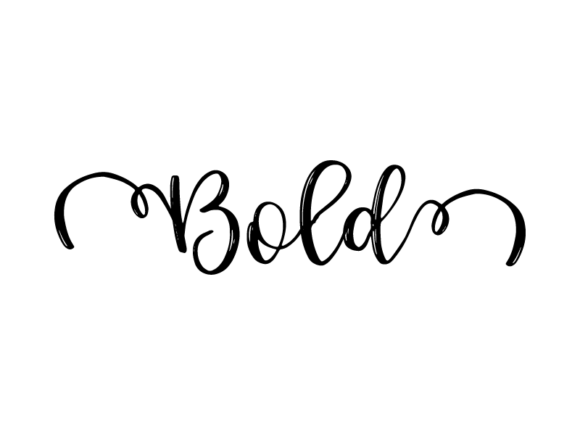 Bold Lettering