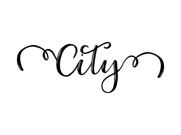 City Lettering: Hand-Drawn Vector Monochrome Typography