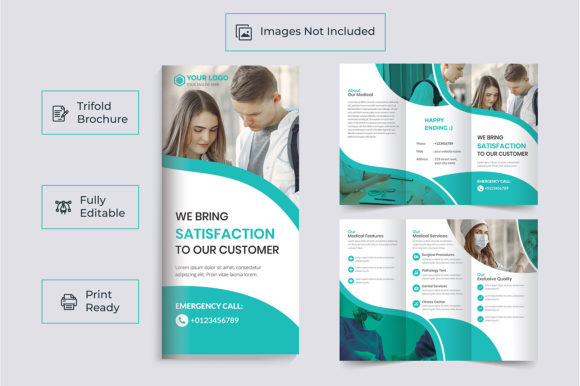 Medical Trifold Brochure Template