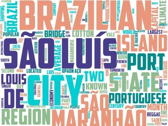 Sao Luis Wordart Wallpaper