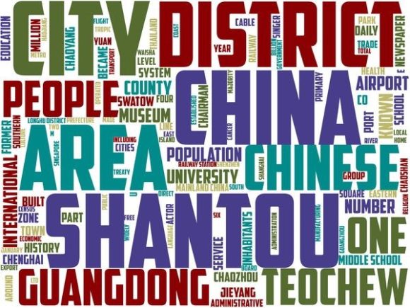 Shantou Typography: Hand-Drawn Wordcloud Magic