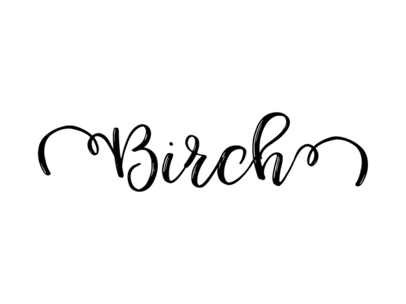 Unlock Creative Freedom with Birch Lettering: Hand-Drawn Vector Monochrome Graphic Lettering